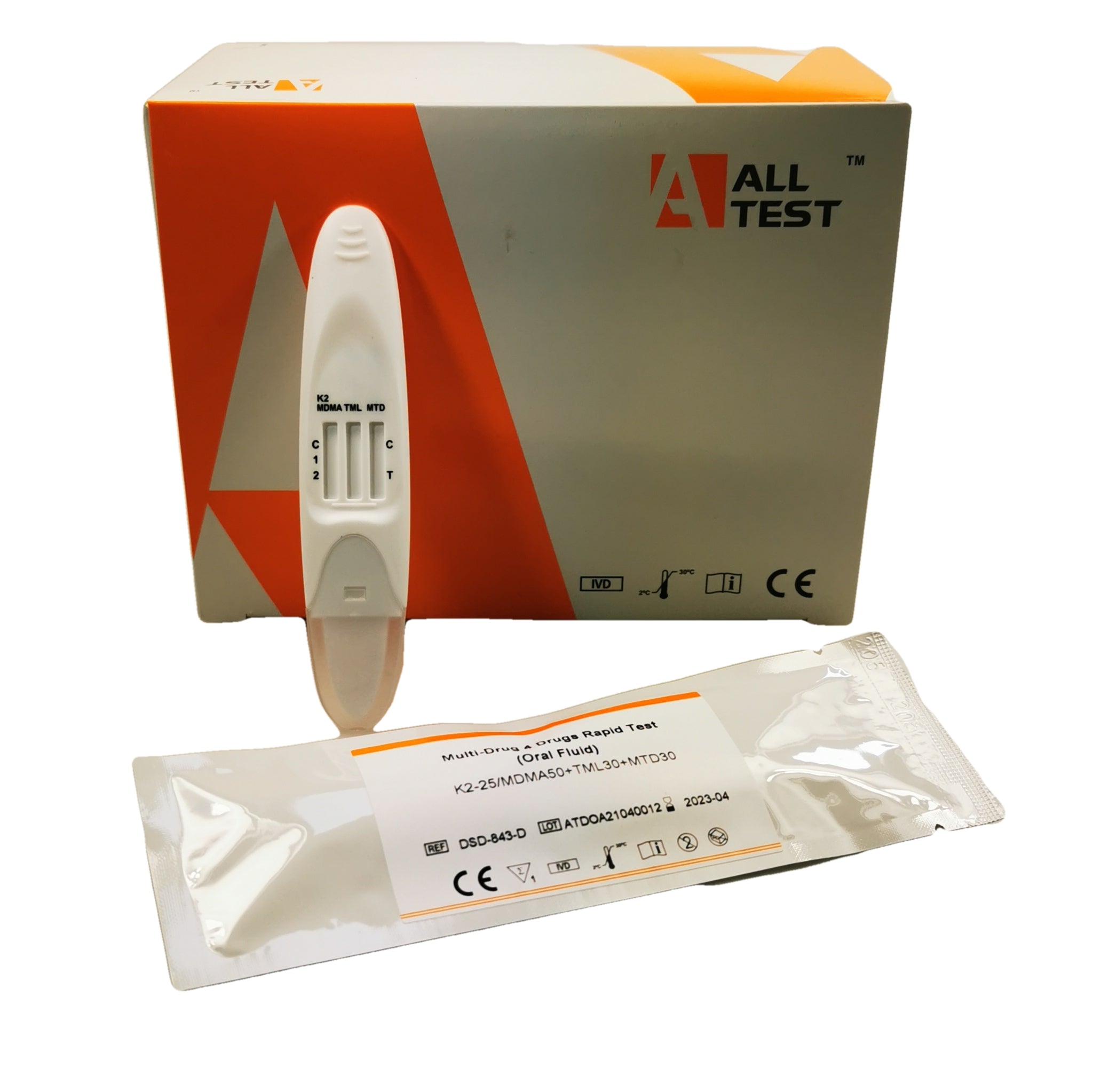 ALLTEST 4 Panel Direct Saliva Drug Testing Kit DSD 843 K2