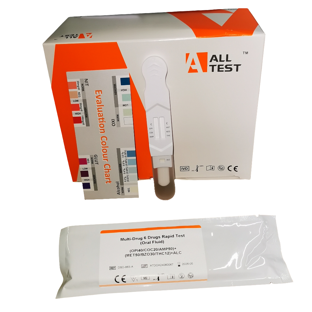 ALLTEST Workplace Drug and Alcohol Test DSD-863-D-ALC-MET 7 Panel Saliva Drug Testing Kits (previously called DSD-873ALC-MET)